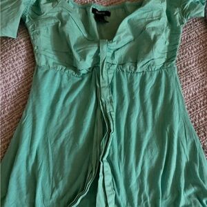 Arden B Mint Green Short Sleeve Top